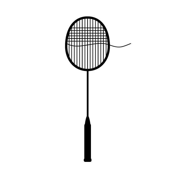 Besaitungsservice - gebrauchte Badmintonschläger YONEX BG 80 weiß 11 kg