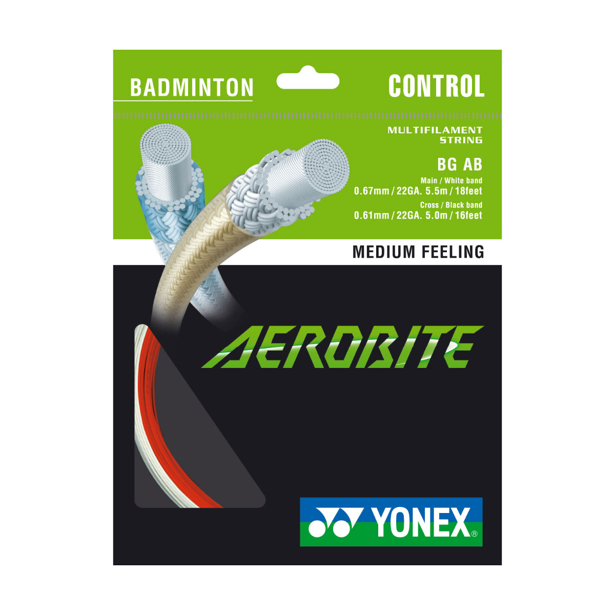 YONEX Aerobite - Weiß/ Rot - Set