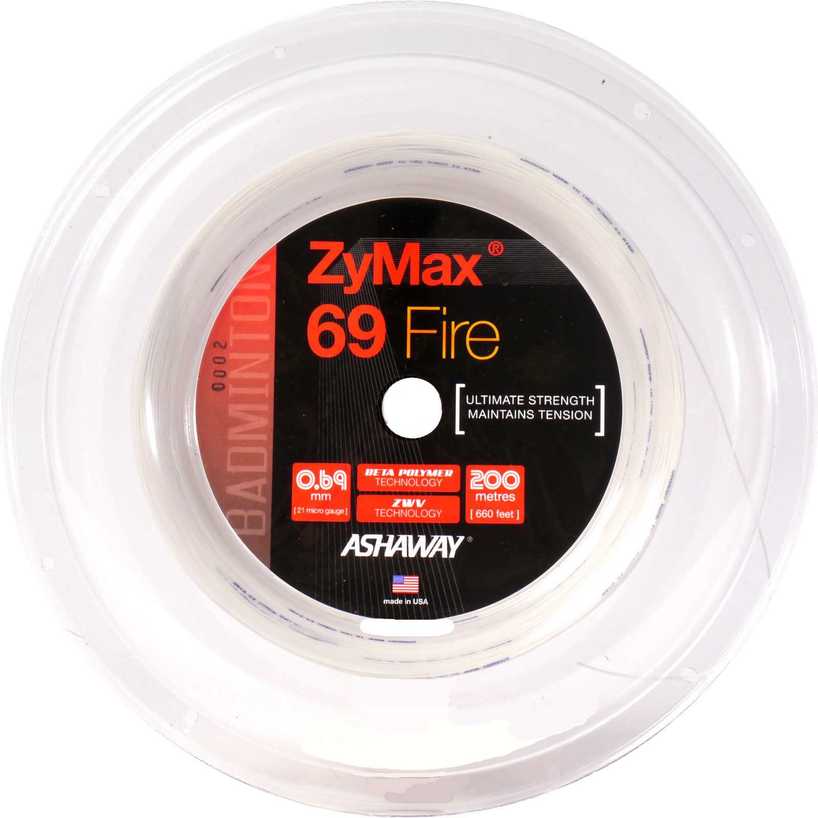 ASHAWAY Zymax 69 Fire - Weiss - 200m ASHAWAY Zymax 69 Fire - Weiss - 200m
