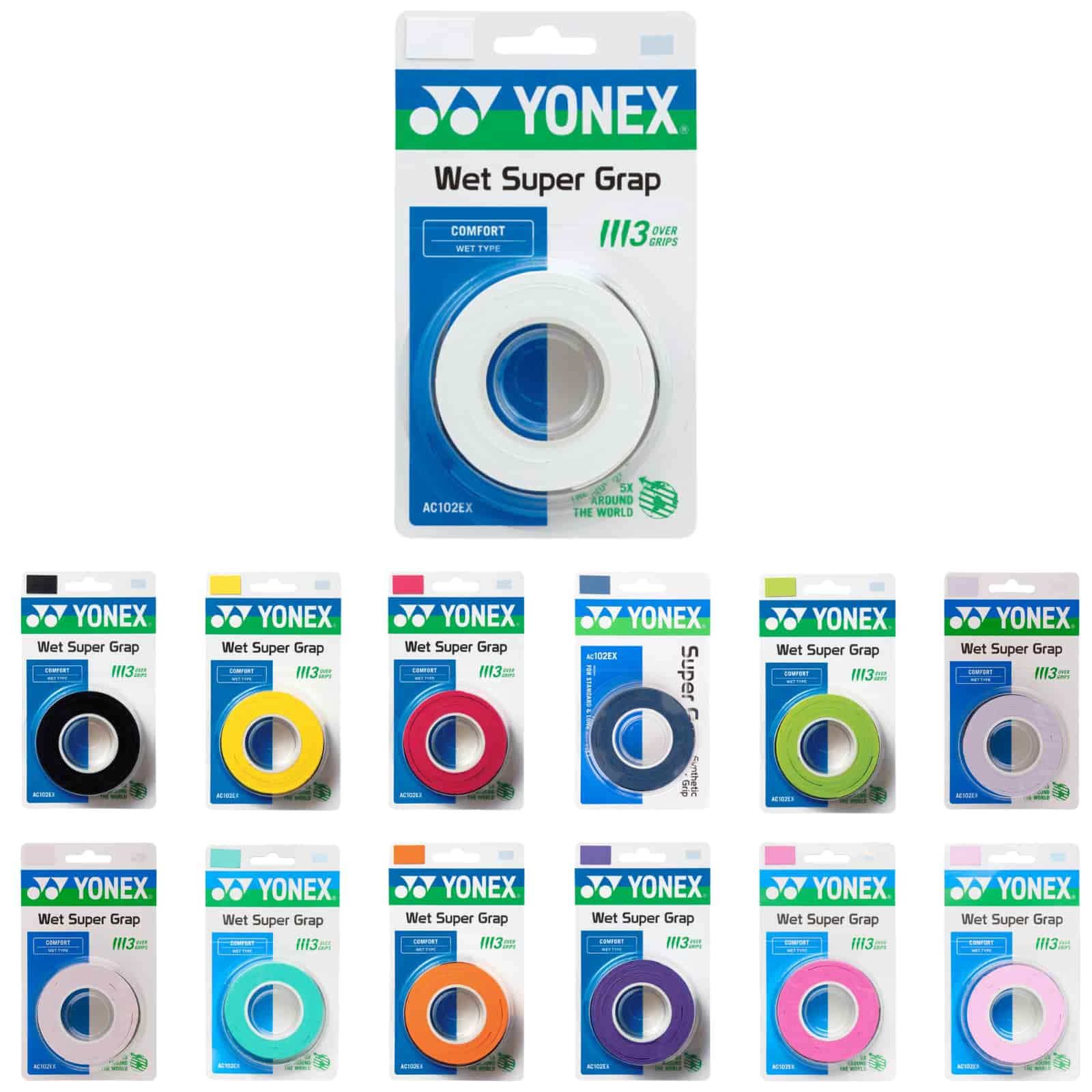 YONEX Wet Super Grap (3-er Pack) AC102