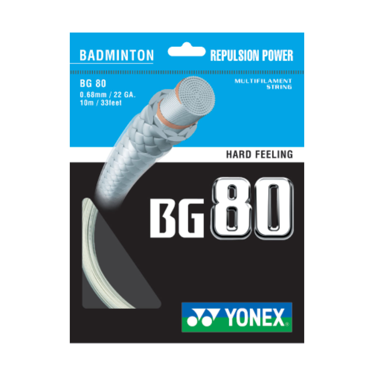 YONEX BG 80 - Weiß - Set
