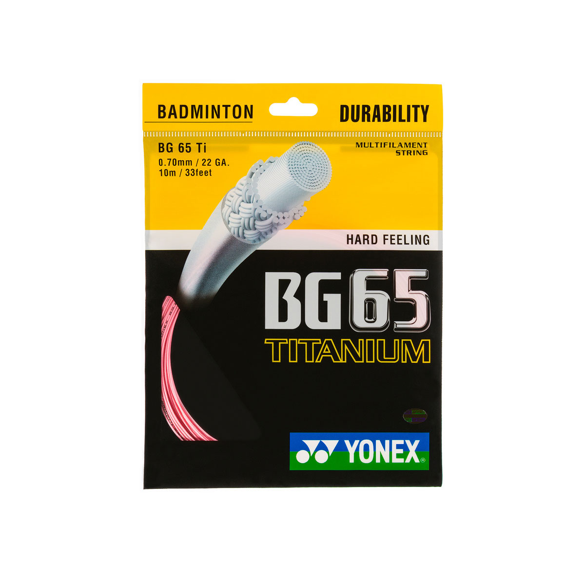 YONEX BG 65 Ti - Rot -Set