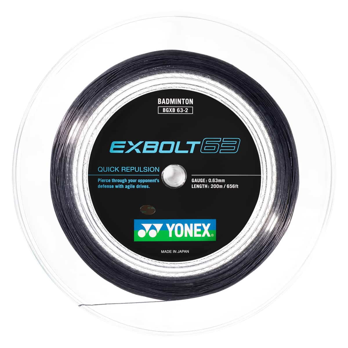 YONEX Exbolt 63 - Schwarz - Rolle