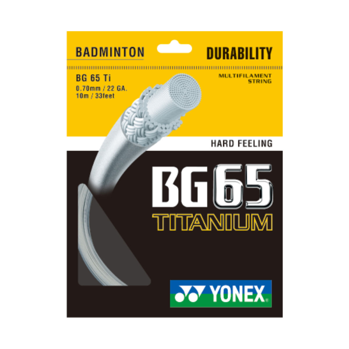 YONEX BG 65 Ti - Weiß - Set