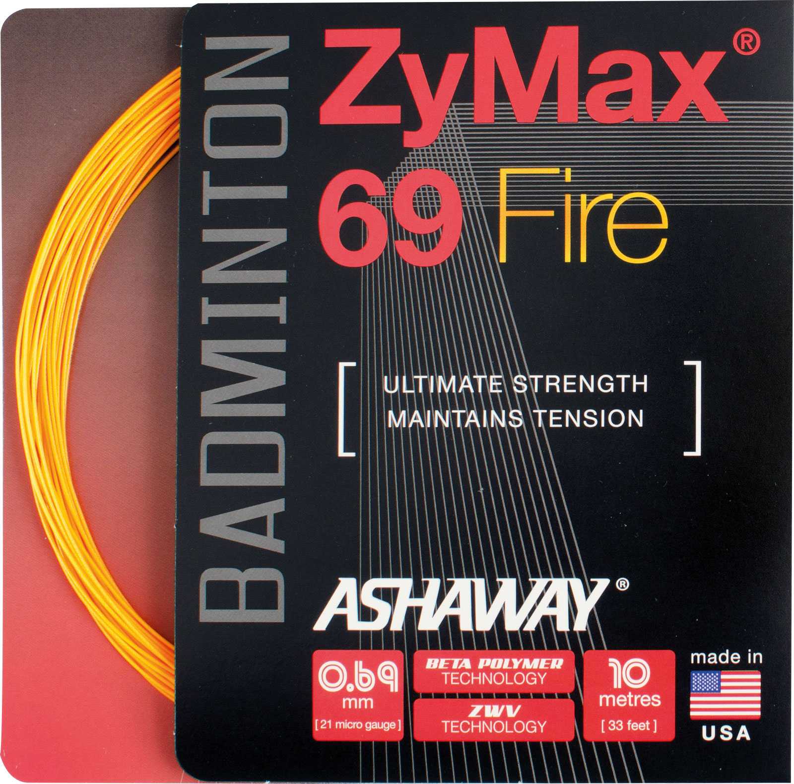 ASHAWAY Zymax 69 Fire - Orange - Set