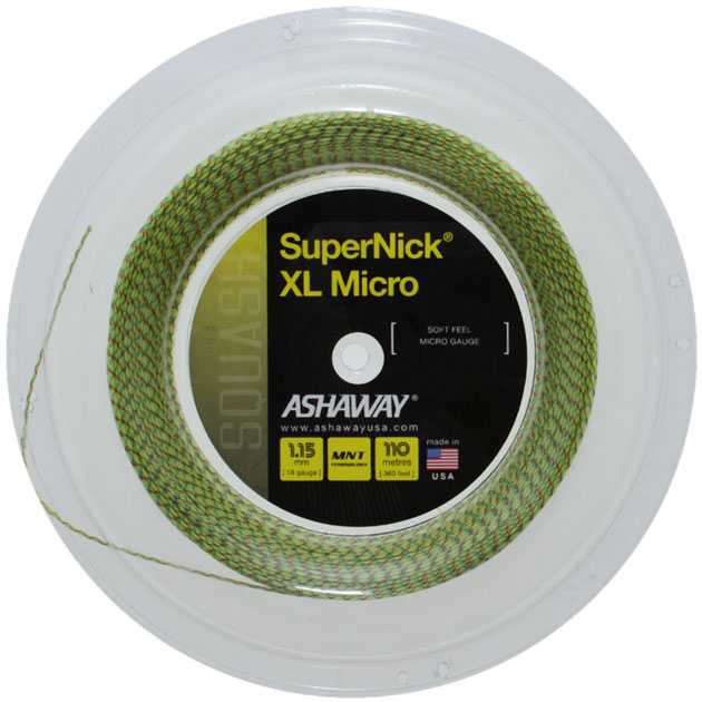 ASHAWAY SuperNick XL Micro - Gelb - 110m - 1,15mm ASHAWAY SuperNick XL Micro - Gelb - 110m - 1,15mm