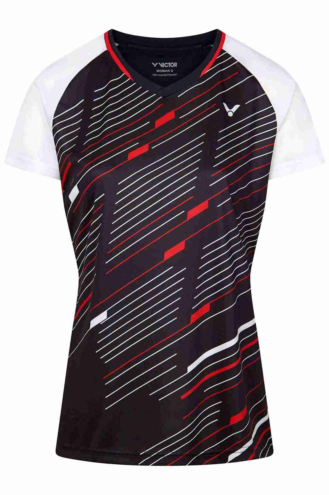 VICTOR T-Shirt T-44101C Women - Schwarz/Rot L VICTOR T-Shirt T-44101C Women - Schwarz/Rot L