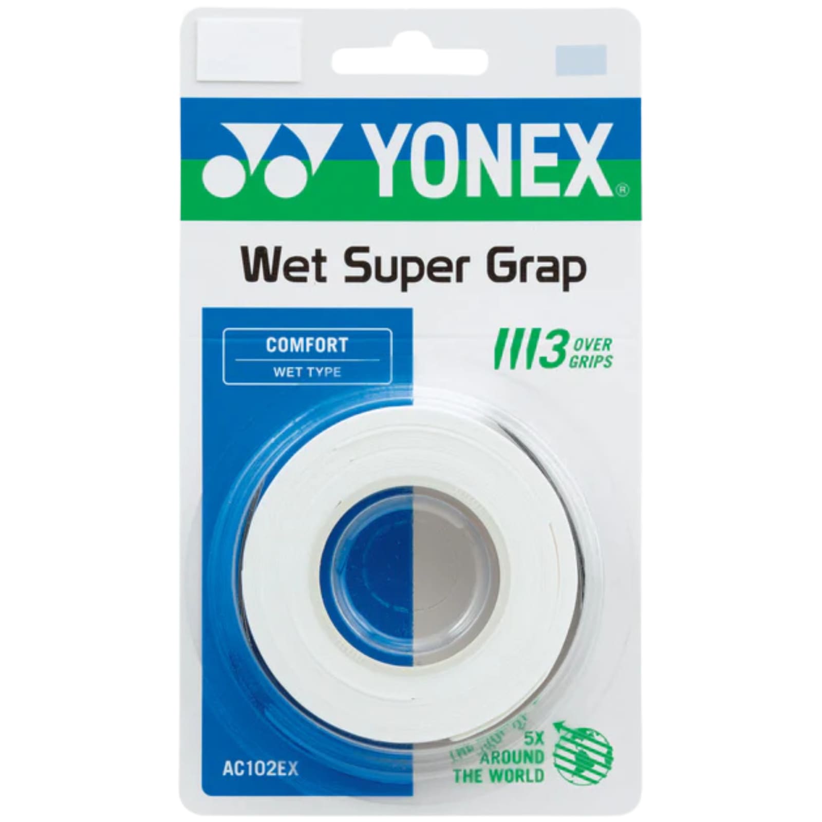 YONEX Wet Super Grap (3-er Pack) AC102 - Weiß