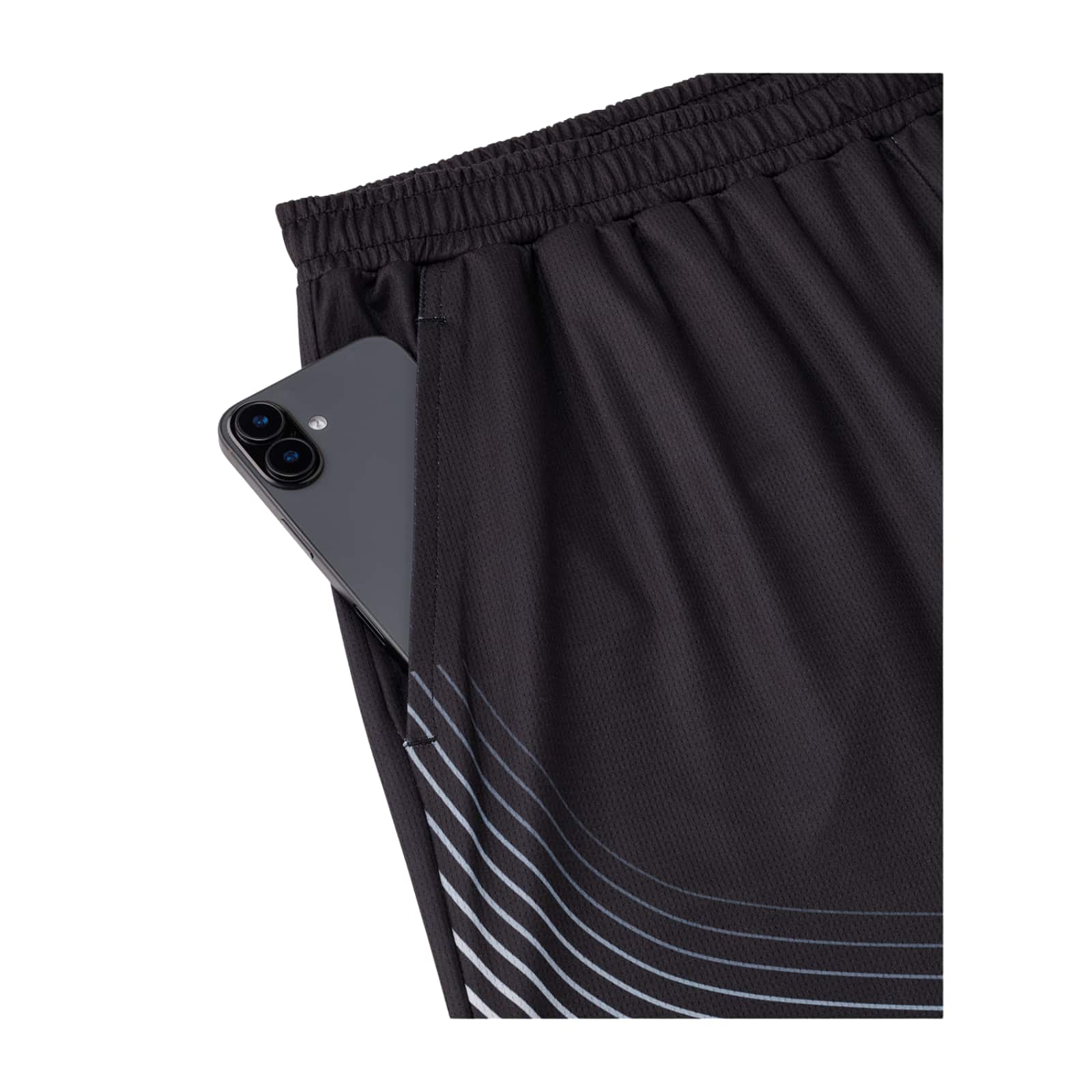 YONEX 15247 Unisex Knit Shorts - Practice - Schwarz - XL