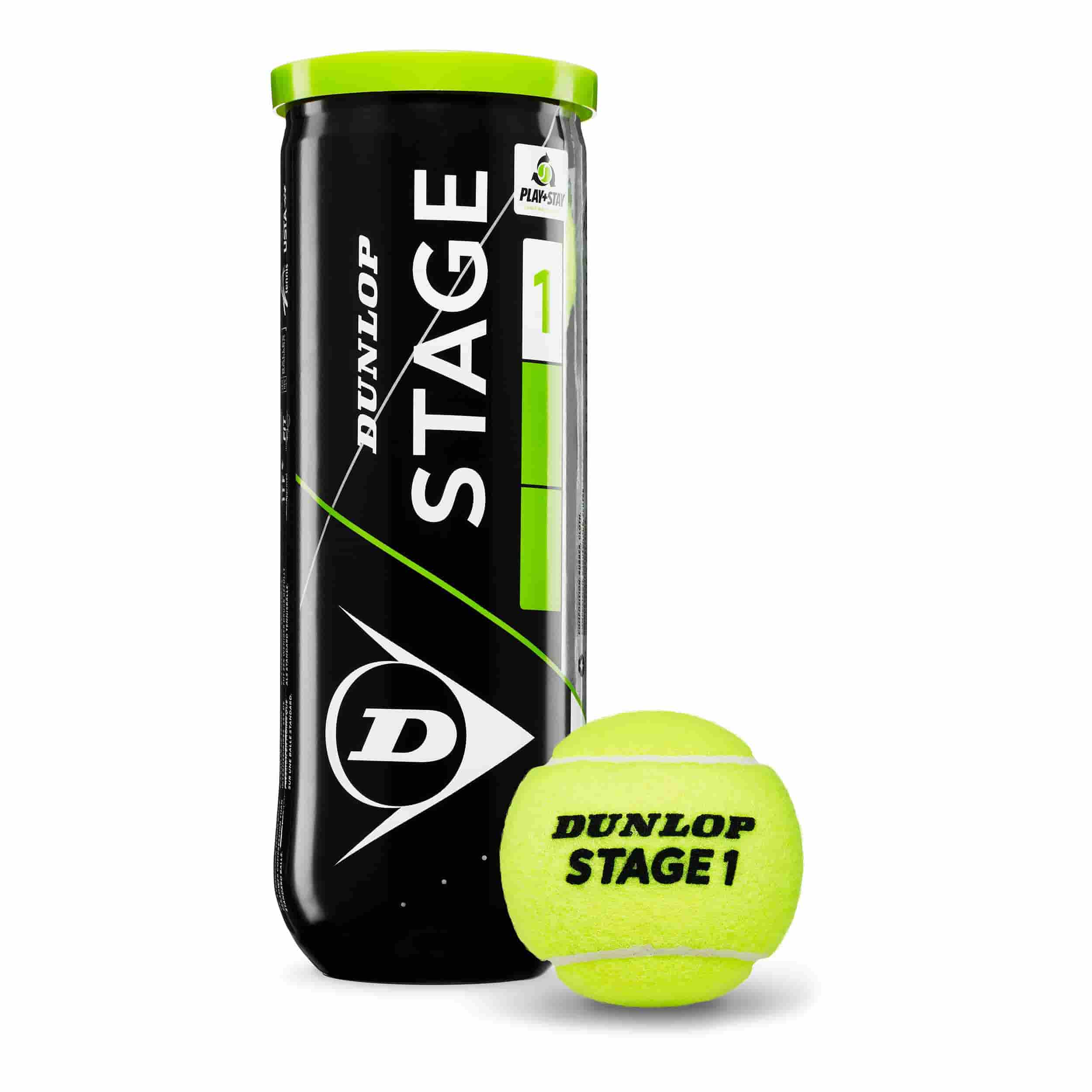 DUNLOP Methodik Tennisball Stage 1 Green - 3-Dose