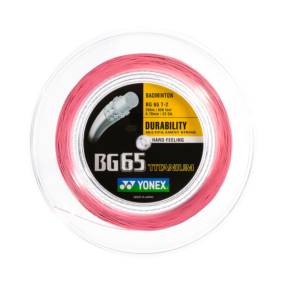 YONEX BG 65 Ti - Pink - 200m