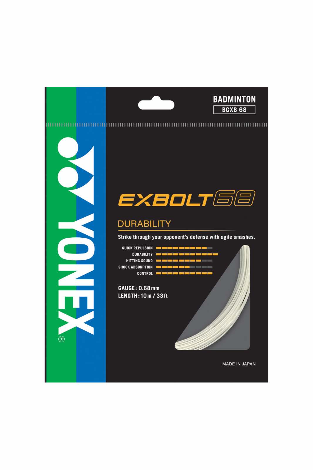 YONEX Exbolt 68 - 10m Set Gelb