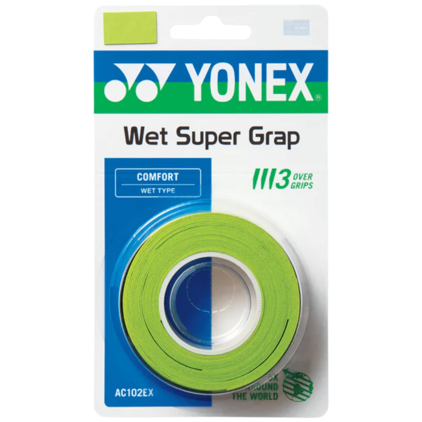 YONEX Wet Super Grap (3-er Pack) AC102 - Zitrus Grün