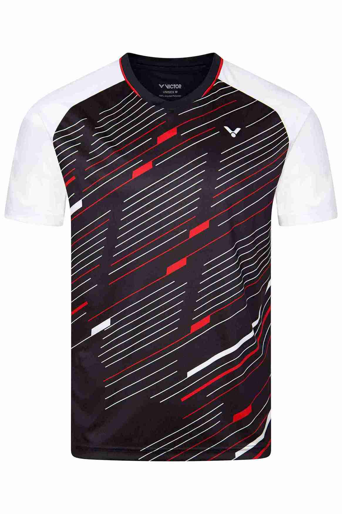 VICTOR T-Shirt T-43101C Unisex - Schwarz/Rot 164 VICTOR T-Shirt T-43101C Unisex - Schwarz/Rot 164