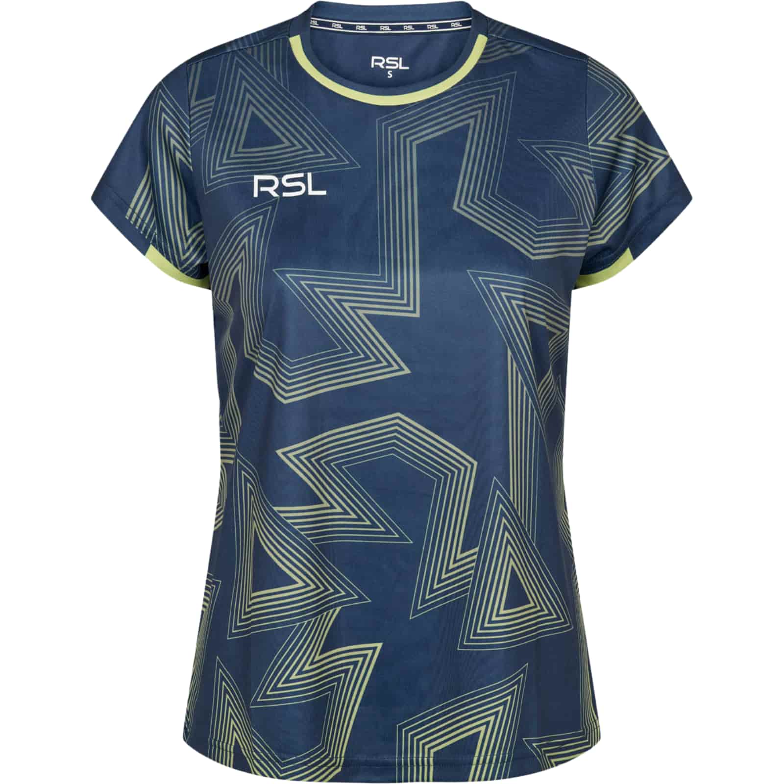 RSL Momentum Women T-Shirt - Blau/Limette - XL