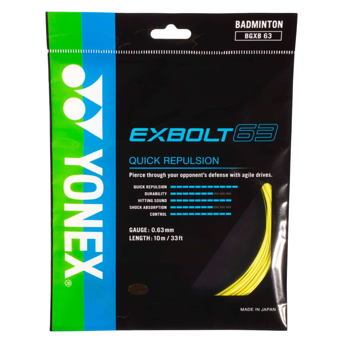 YONEX Exbolt 63 - Gelb - Set